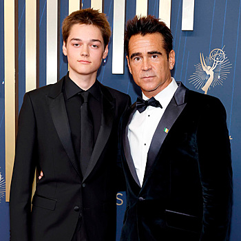 Колин Фаррелл вышел на красную дорожку «Эмми» с 15-летним сыном Генри