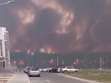 Недалеко от космодрома Восточный разбушевался крупный лесной пожар