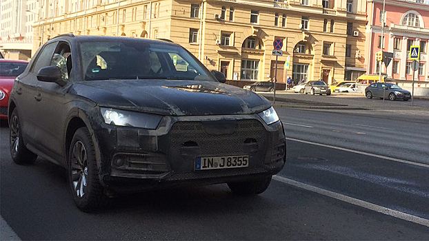 Новый кроссовер Audi сфотографировали на тестах в Москве