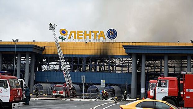 "Лента" планирует возобновить работу горевшего в Петербурге гипермаркета