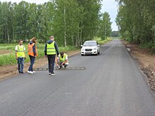 Комиссия проверила ремонт дороги в деревне Кукуи Воткинского района