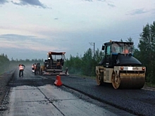 Геосетка поможет уменьшить образование трещин на дороге Пуровск - Коротчаево