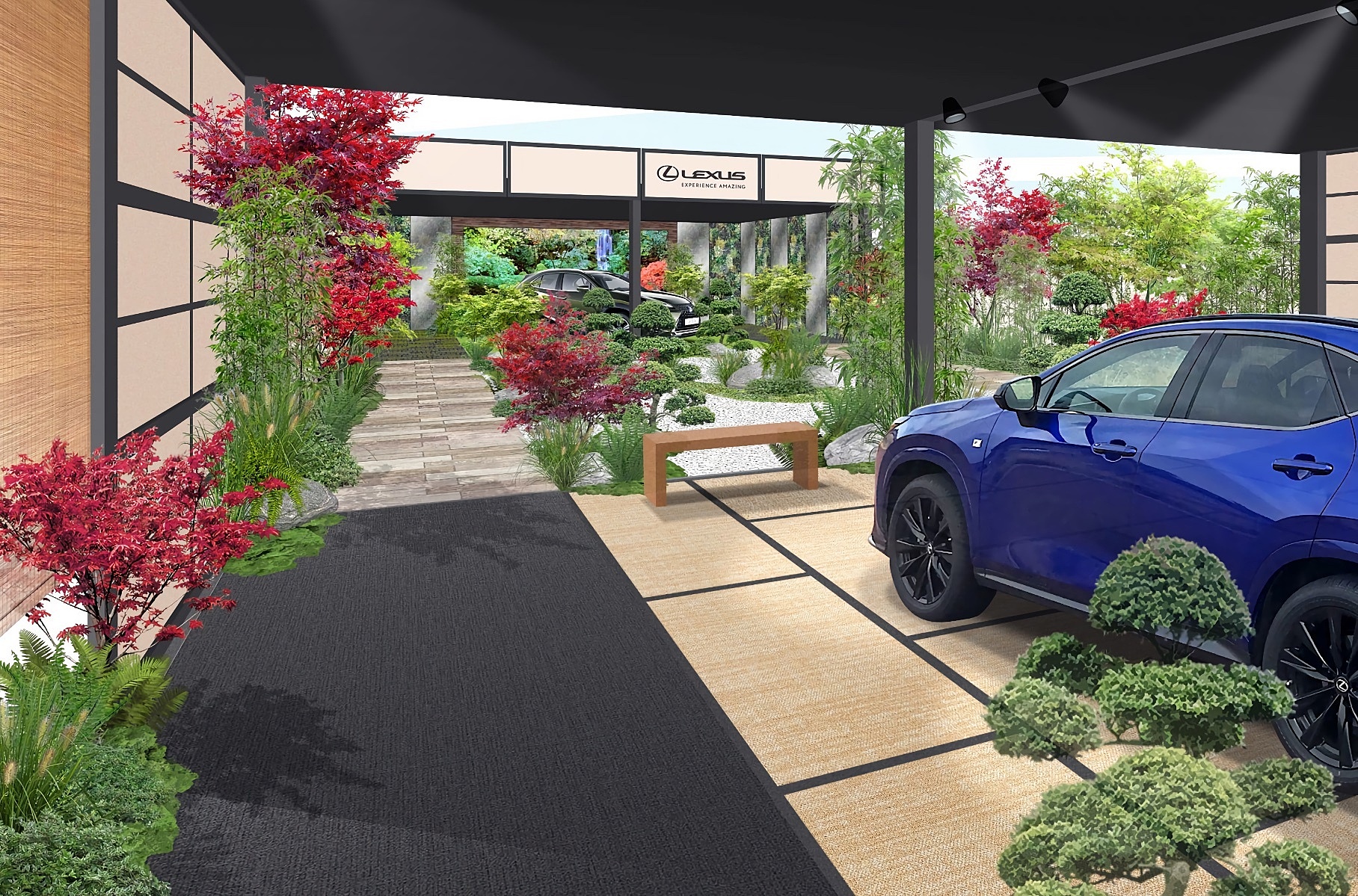 Lexus спроектировал сад для медитаций