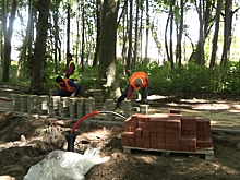 В Янтарном реконструкция парка Беккера выполнена уже на 60 процентов