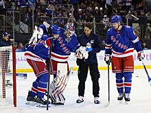 Рейнджерс — Юта — 2:3 ОТ — видео, голы, обзор матча регулярного чемпионата НХЛ-2025/2026, травма Шестёркина