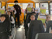 Юные инспекторы движения в Кабардино-Балкарии проводят для сверстников мобильные экскурсии по ПДД  в школьных автобусах