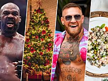 Бойцы UFC и новогодние символы, сравнение бойцов и новогодних атрибутов, Джонс, Макгрегор, Анкалаев, Топурия, Перейра, О&#039;Мэлли