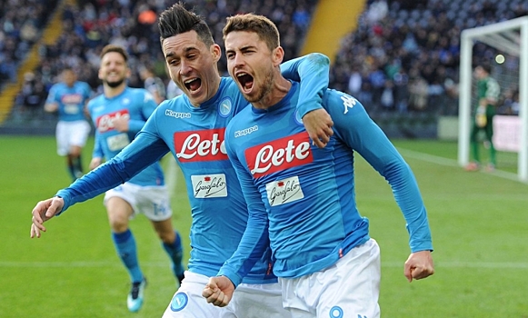 "Наполи" минимально" обыгрывает "Удинезе" и возвращает себе лидерство