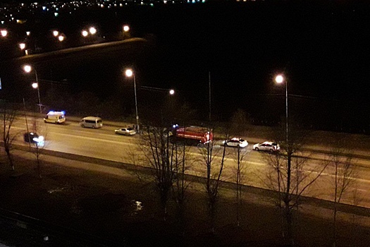 Ночью на Щербакова мотоциклист попал в аварию