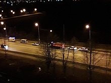 Ночью на Щербакова мотоциклист попал в аварию