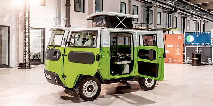 Маленький немецкий электрогрузовик eBussy превратили в суперкомпактный кемпер