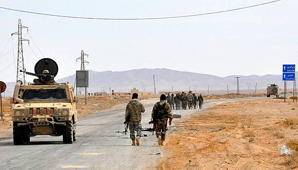 В Сирии установили пулемет ДШК на броневик "Рысь"