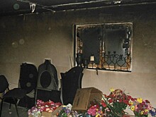Во Ржеве на кладбище сгорело ритуальное агентство