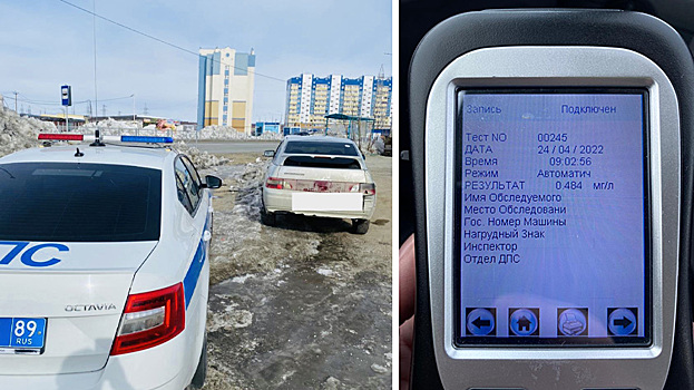 Пьяного подростка на легковушке задержали полицейские в Салехарде