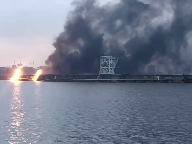 Пожар произошел на Днепровской ГЭС