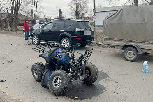 Под Красноярском 10-летний водитель квадроцикла попал в реанимацию