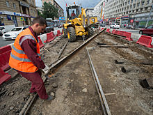 В этом году в столице реконструируют более 25 километров трамвайных путей