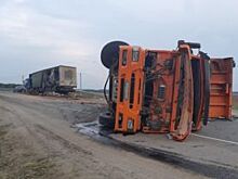 Под Рязанью столкнулись тягач и самосвал