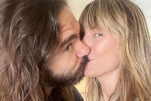 Хайди Клум опубликовала редкое фото поцелуя с мужем
