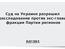 Суд на Украине разрешил расследование против экс-главы фракции Партии регионов