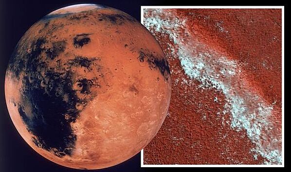 Вода на Марсе: потрясающий снимок северного полюса планеты