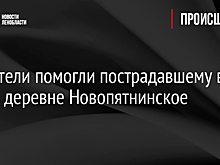 Спасатели помогли пострадавшему в ДТП в деревне Новопятнинское