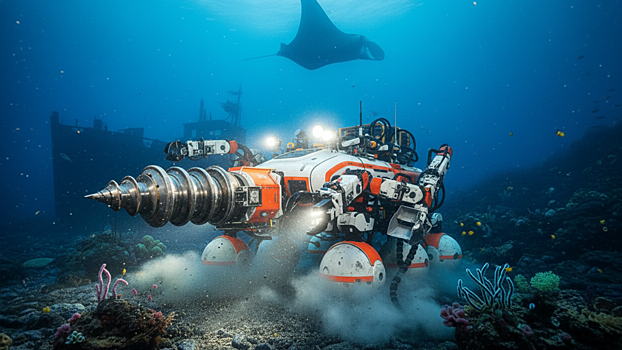 Китай испытал робота для добычи кобальта в океане на глубине 2000 метров