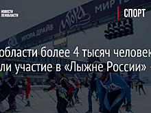 В Ленобласти более 4 тысяч человек приняли участие в «Лыжне России» — видео