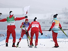 Впервые в истории российские лыжники выиграли мужскую эстафету на Олимпийских играх