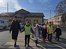 В Ардонском районе Северной Осетии прошла акция «Шагающий автобус», направленная на профилактику детского дорожно-транспортного травматизма