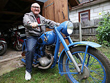 Пенсионер из Беларуси собрал коллекцию ретромотоциклов