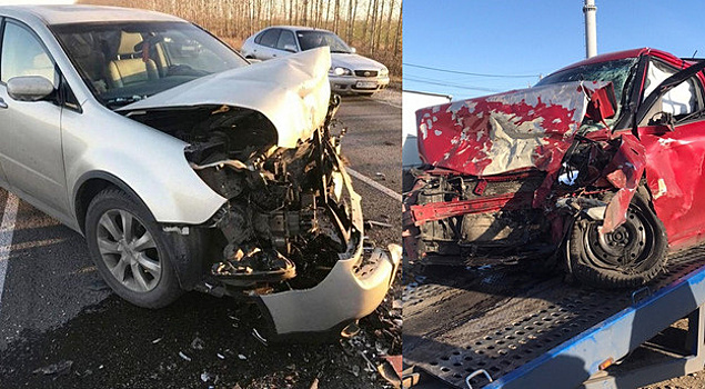 Столкновение иномарок под Воронежем спровоцировал при обгоне водитель «ВАЗа»