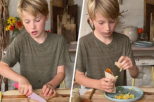 12-летний сын Джейми Оливера показал свои кулинарные способности на видео