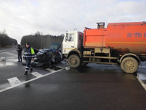 ГАИ: в ДТП с мусоровозом погиб водитель Renault, пострадали дети