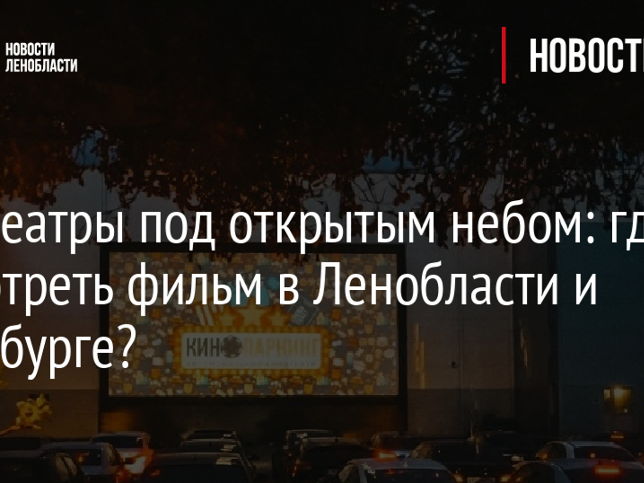 Кинотеатры под открытым небом: где посмотреть фильм в Ленобласти и  Петербурге? - Рамблер/кино