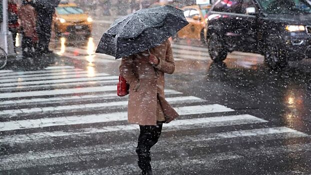 Москвичей призвали к осторожности из-за дождя и снега