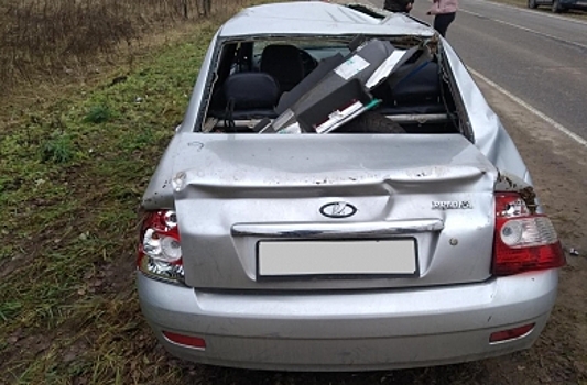 Улетевшая в кювет костромская автоледи отказалась от помощи врачей