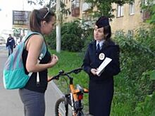 В Вологде полицейские устроили массовую проверку велосипедистов