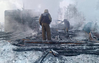В Якутии при пожаре в частном доме погибли трое детей и двое взрослых