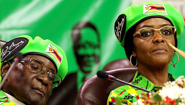 Жена Мугабе покинула Зимбабве