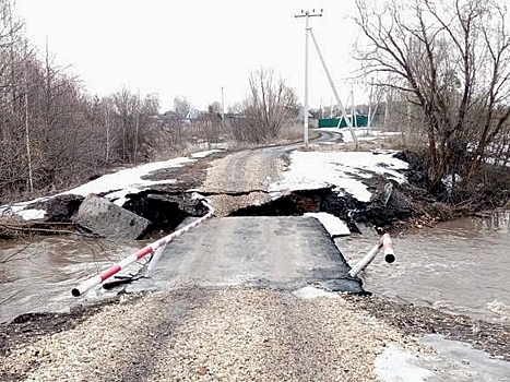 В Пензенской области организованы прокурорские проверки по публикациям в СМИ о разрушении участка дороги в Каргалейке и моста в Медаевке