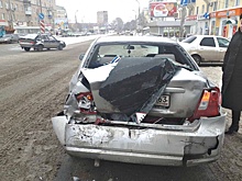 На пересечении Гагарина и Запорожской автобус №226 протаранил Hyundai Accent