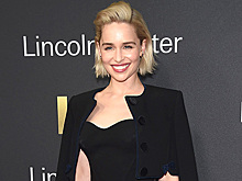 Эмилия Кларк в образе истинной леди на вечеринке HBO