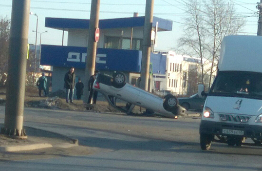 ДТП с перевернутой машиной шокировало курганцев