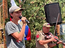 Юлия Чичерина выступила с концертом в зоне спецоперации