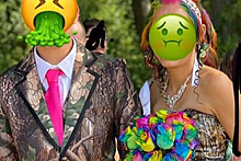Молодожены надели на свадьбу камуфляж и ужаснули пользователей сети
