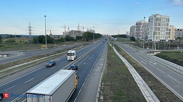 Участок трассы М-5 в Пензе сузят до 2 полос