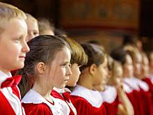 В храме Христа Спасителя прошел юбилейный концерт Большого сводного хора школьников