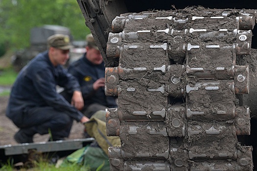 Т-55АМ с дополнительной защитой заметили в зоне СВО