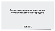 Дело завели после наезда на полицейского в Петербурге